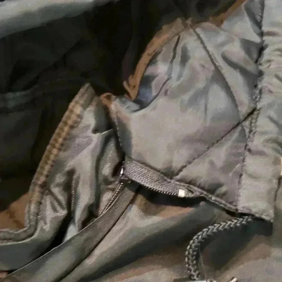 VTG 90s NIKE Puffer Jacket Trench Coat Stadium Parka 2XL - Picture 7 of 8